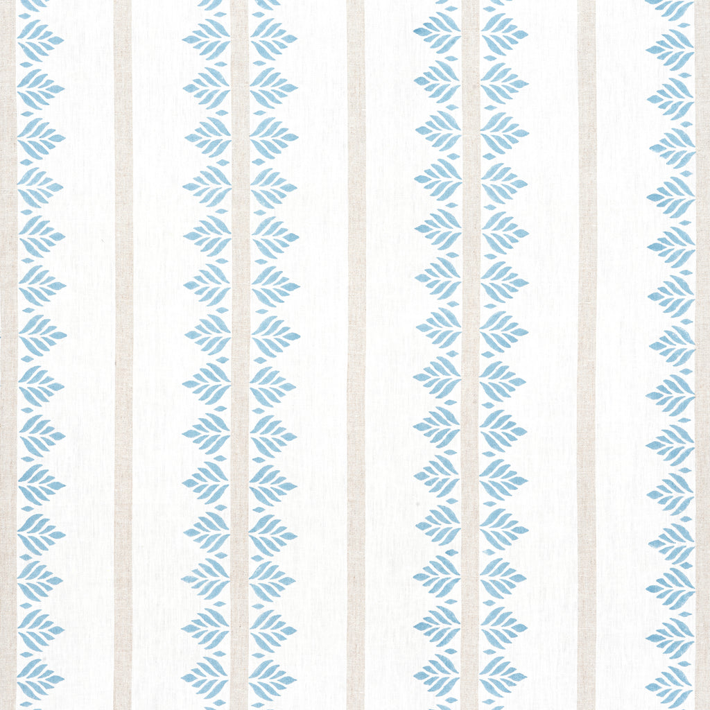 Fern Stripe - Spa Blue Wallcovering | Thibaut