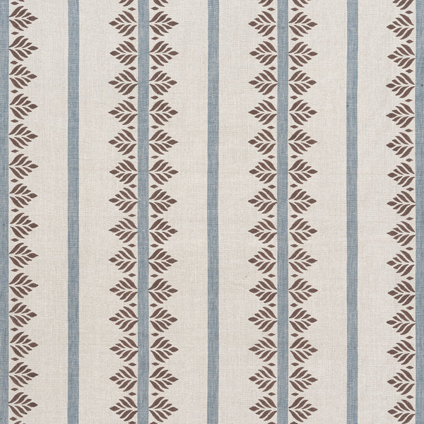 Fern Stripe Wallcovering – Brown and Slate | Thibaut