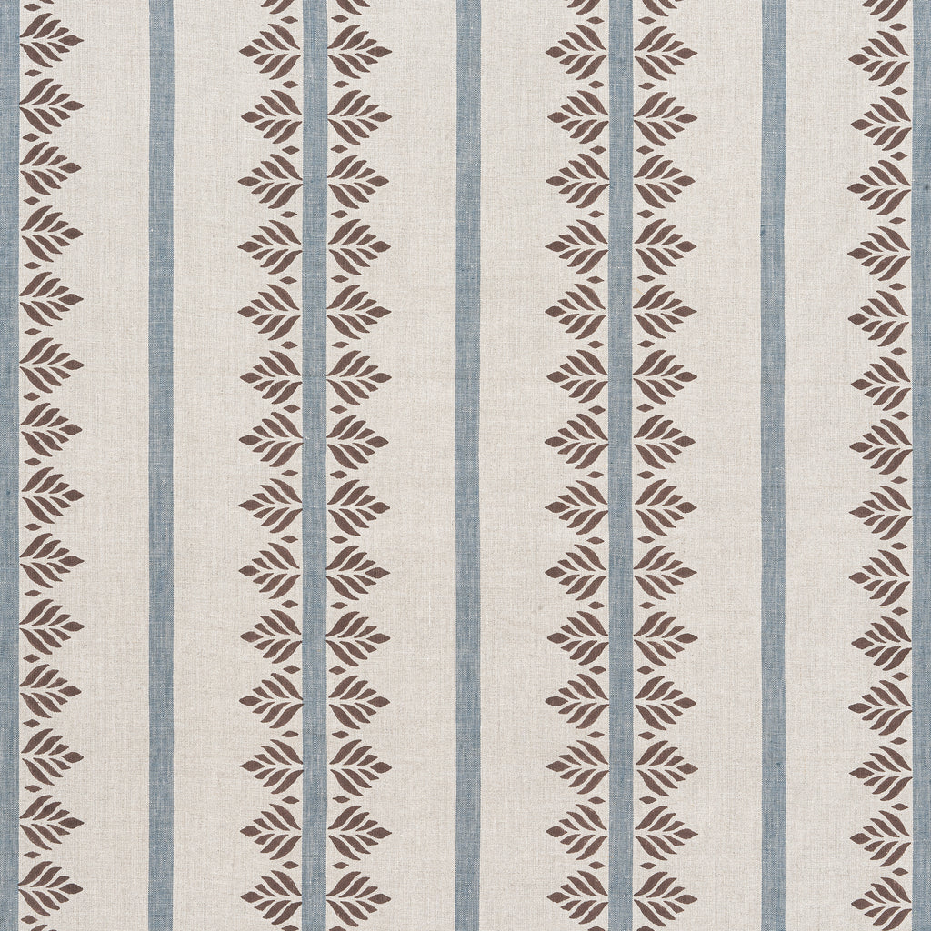 Fern Stripe Wallcovering – Brown and Slate | Thibaut