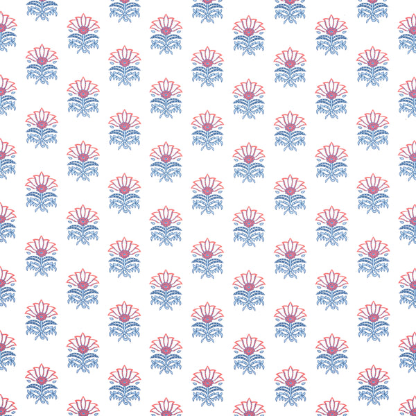 Milford - Red and Blue Wallcovering | Thibaut