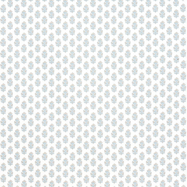 Julian - Beige and Spa Blue Fabric | Anna French