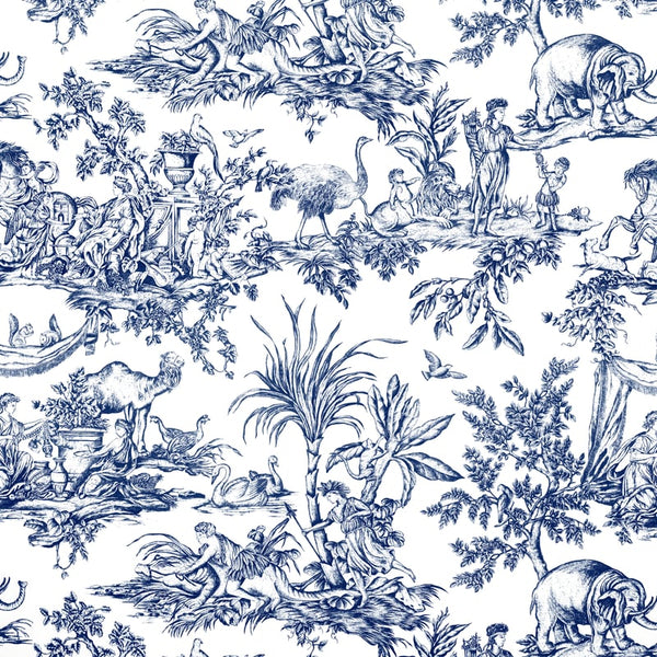 Antilles Toile - Navy Fabric | Anna French