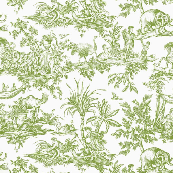 Antilles Toile - Green Fabric | Anna French