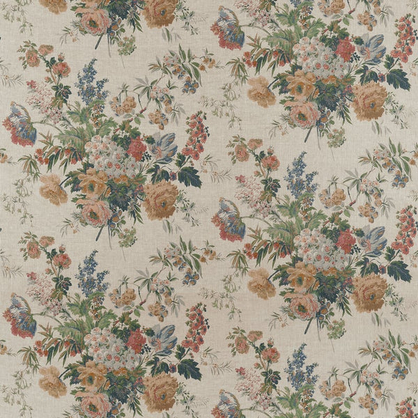Garden Club - Apricot and Slate Fabric | Anna French