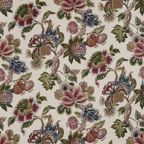 Stockbridge - Apricot and Slate Fabric | Anna French