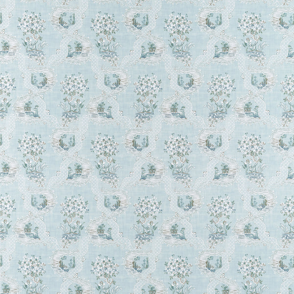 Antoinette - Blue Wallcovering | Thibaut