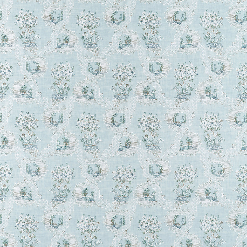 Antoinette - Blue Wallcovering | Thibaut
