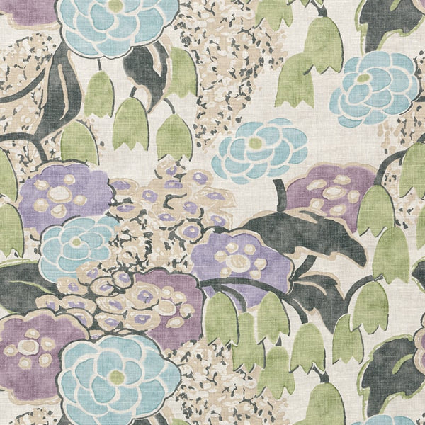Laura - Lavender and Green Fabric | Anna French
