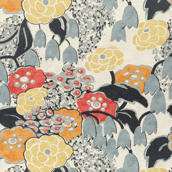 Laura - Coral and Black Fabric | Anna French