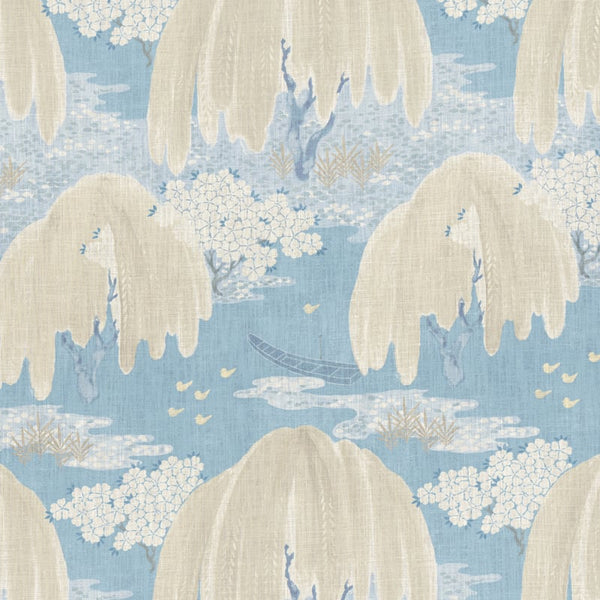 Willow Tree Fabric – Soft Blue | Anna French