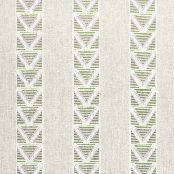 Burton Stripe - Lavender and Sage Fabric | Anna French