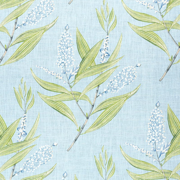Winter Bud Fabric – Soft Blue | Anna French