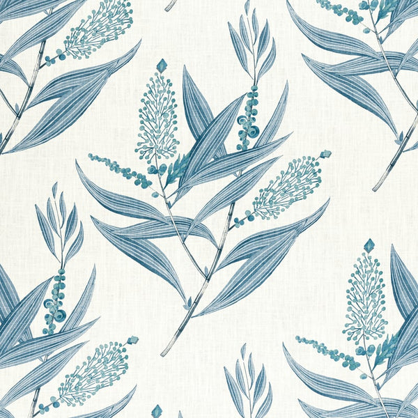 Winter Bud Fabric – Blue | Anna French