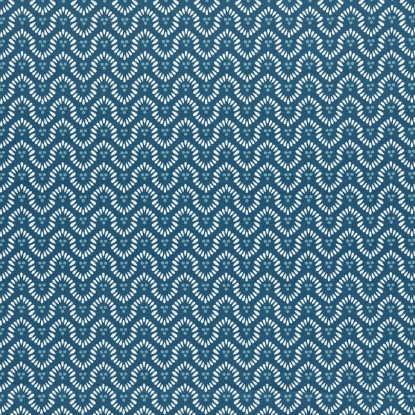 Wynford Fabric – Navy | Anna French