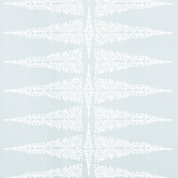 Ellery Stripe - White on Soft Blue Fabric | Anna French