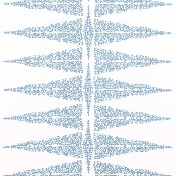Ellery Stripe - Sky Blue on White Fabric | Anna French