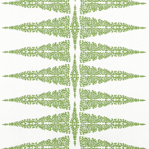 Ellery Stripe - Kelly on White Fabric | Anna French