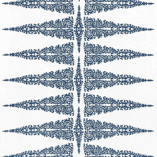 Ellery Stripe - Navy on White Fabric | Anna French