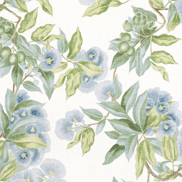 Camellia Garden - Sky Wallcovering | Thibaut