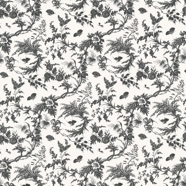 Newlands Toile - Black Fabric | Anna French