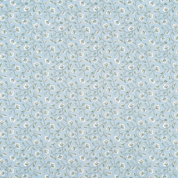 Chelsea - Soft Blue and Green Fabric | Anna French