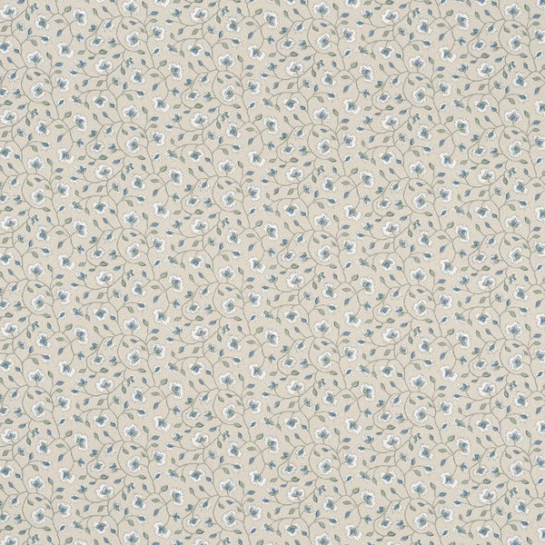 Chelsea - Slate and Linen Fabric | Anna French