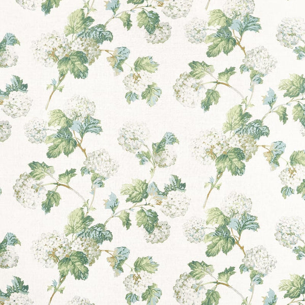 Sussex Hydrangea - White and Green Fabric | Anna French