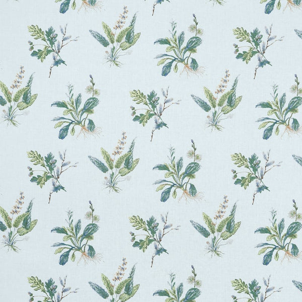Woodland Fabric – Blue and Green | Anna French