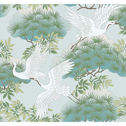 Sprig & Heron Wallpaper | Jeffrey Stevens