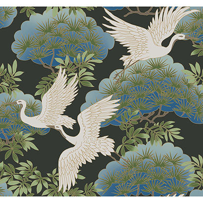Sprig & Heron Wallpaper | Jeffrey Stevens
