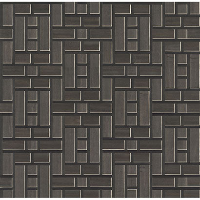 Argentario Charcoal Wallcovering | Jeffrey Stevens