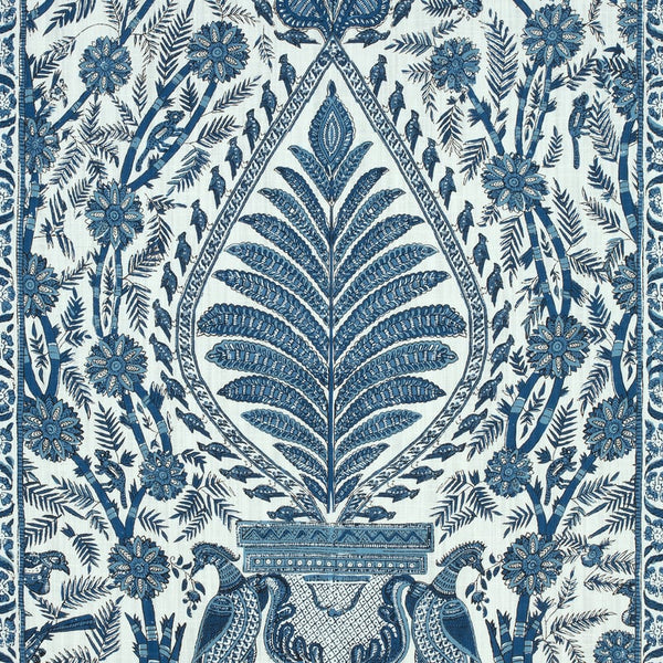 Palampore - Blue and White Fabric | Anna French