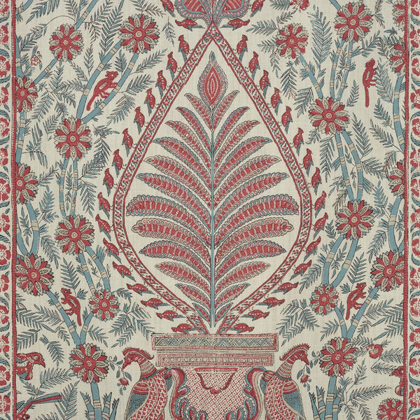 Palampore - Red and Blue Fabric | Anna French