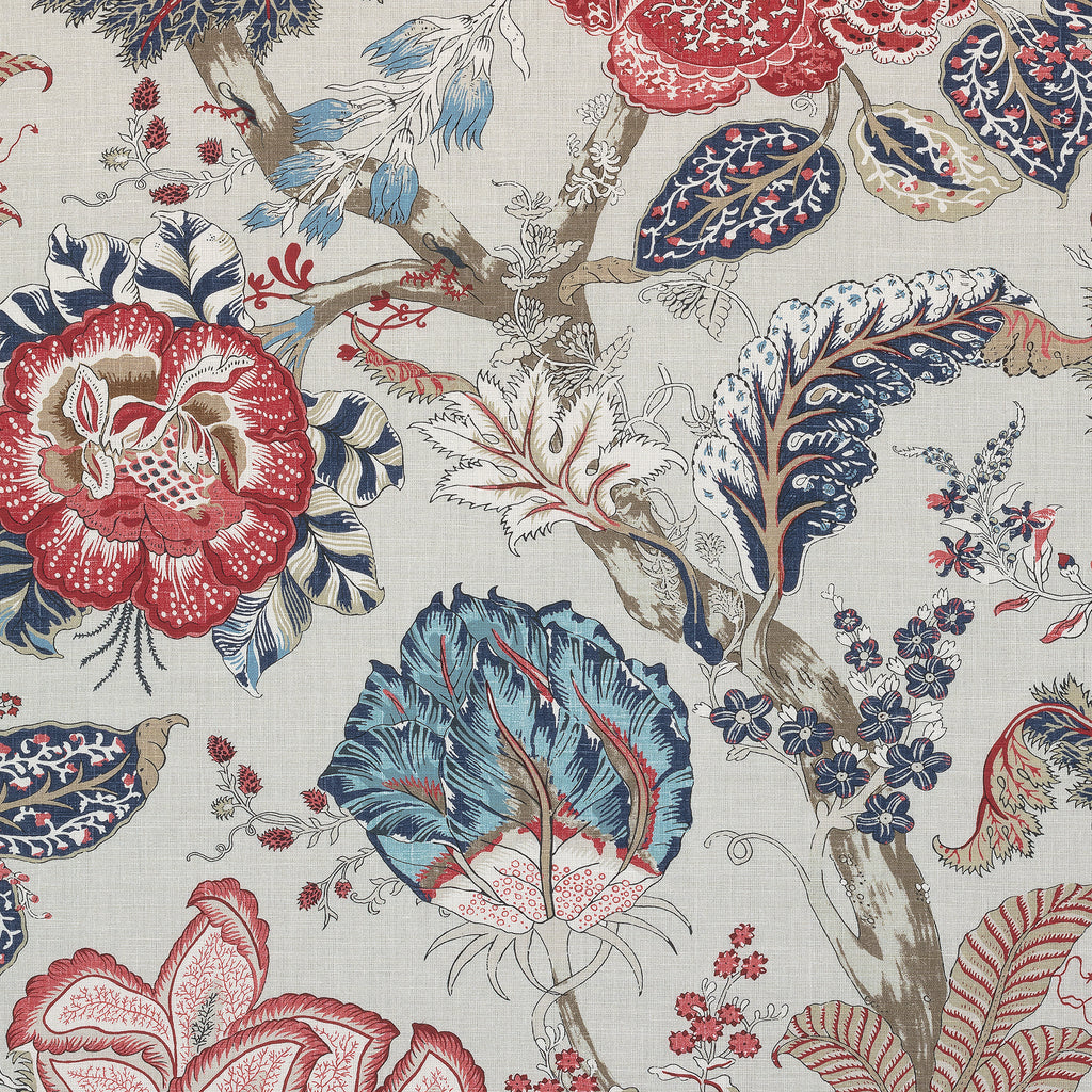 Kalamkari - Blue and Red Wallcovering | Thibaut