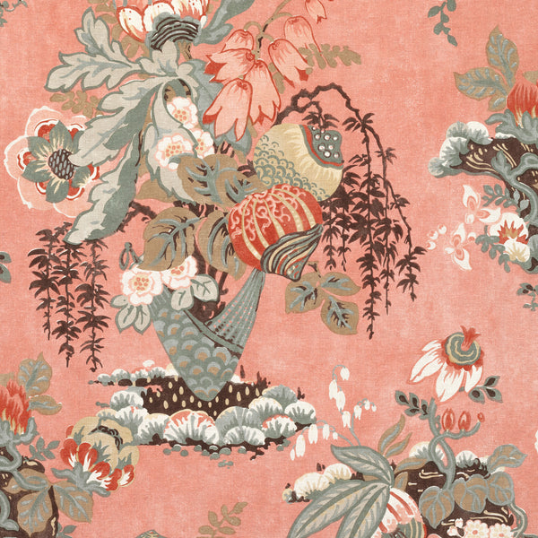 Fairbanks Fabrics - Salmon | Thibaut