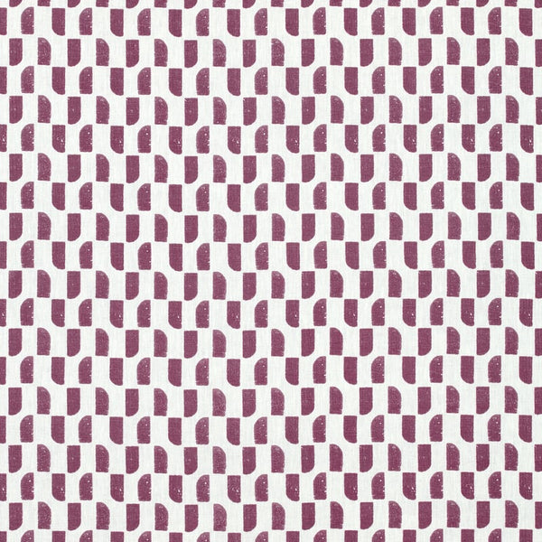 Akio - Eggplant Fabric | Anna French