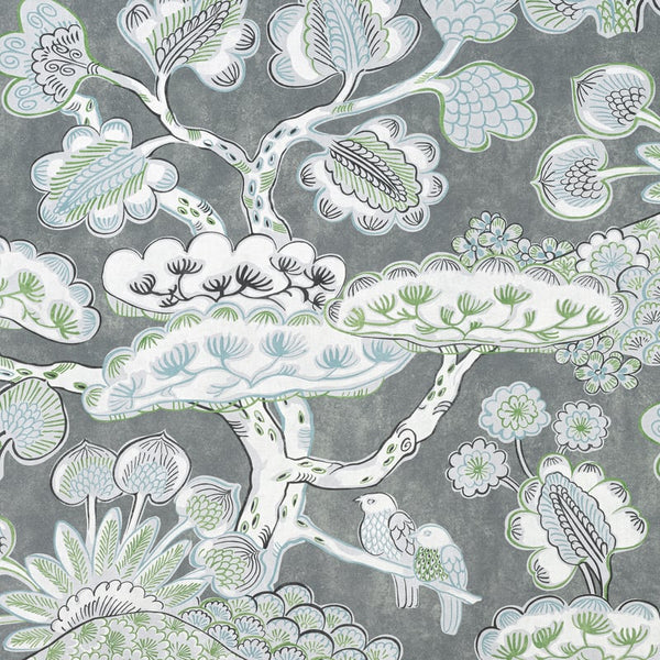 Tree House - Grey Fabric | Anna French