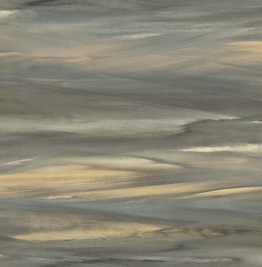 Malibu Rainbrow Brush Wallpaper - Contemporary Abstract - Gold, Greige, & Tan | Malibu Wallpaper