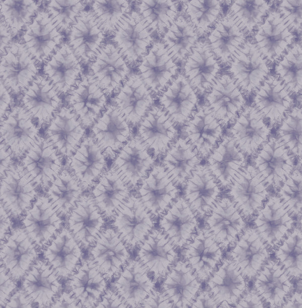 Shibori Geo Contemporary Geometric - Metallic Purple Haze | Architectural Wallcoverings