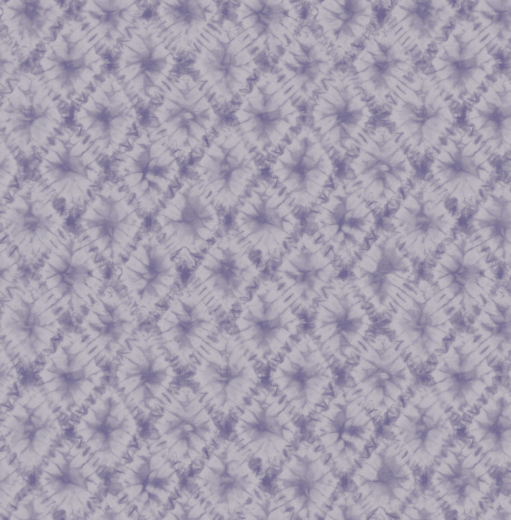 Malibu Shibori Geo Wallpaper - Contemporary Geometric - Metallic Purple Haze | Malibu Wallpaper