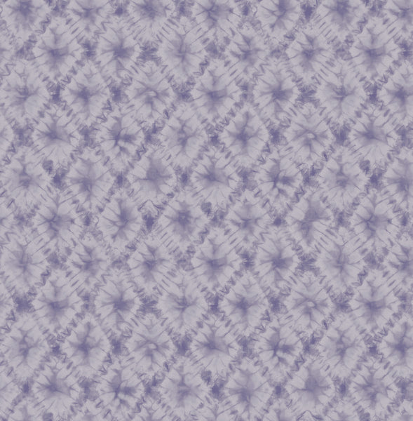Malibu Shibori Geo Wallpaper - Contemporary Geometric - Metallic Purple Haze | Malibu Wallpaper
