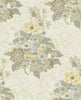 Malibu Dynasty Floral Wallpaper - Traditional Floral - Metallic Pearl | Malibu Wallpaper