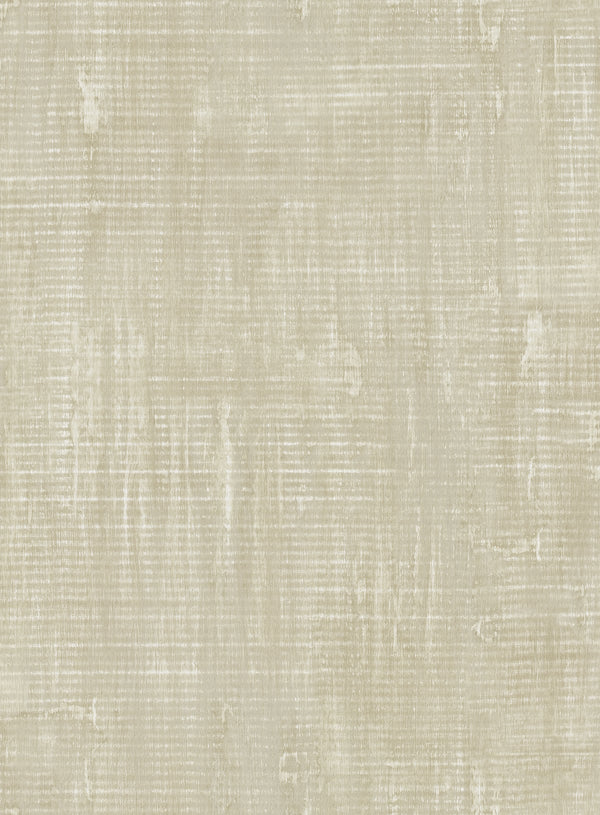 Imperial Linen Traditional Linen Metallic Pearl and Tan | Architectural Wallcoverings