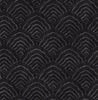 Malibu Confucius Scallop Wallpaper - Traditional Geometric - Ebony and Metallic Mocha | Malibu Wallpaper