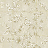 Malibu Great Wall Floral Wallpaper - Traditional Floral - Metallic Gold and Greige | Malibu Wallpaper