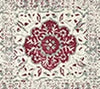 Multi Red on Ecru Linen