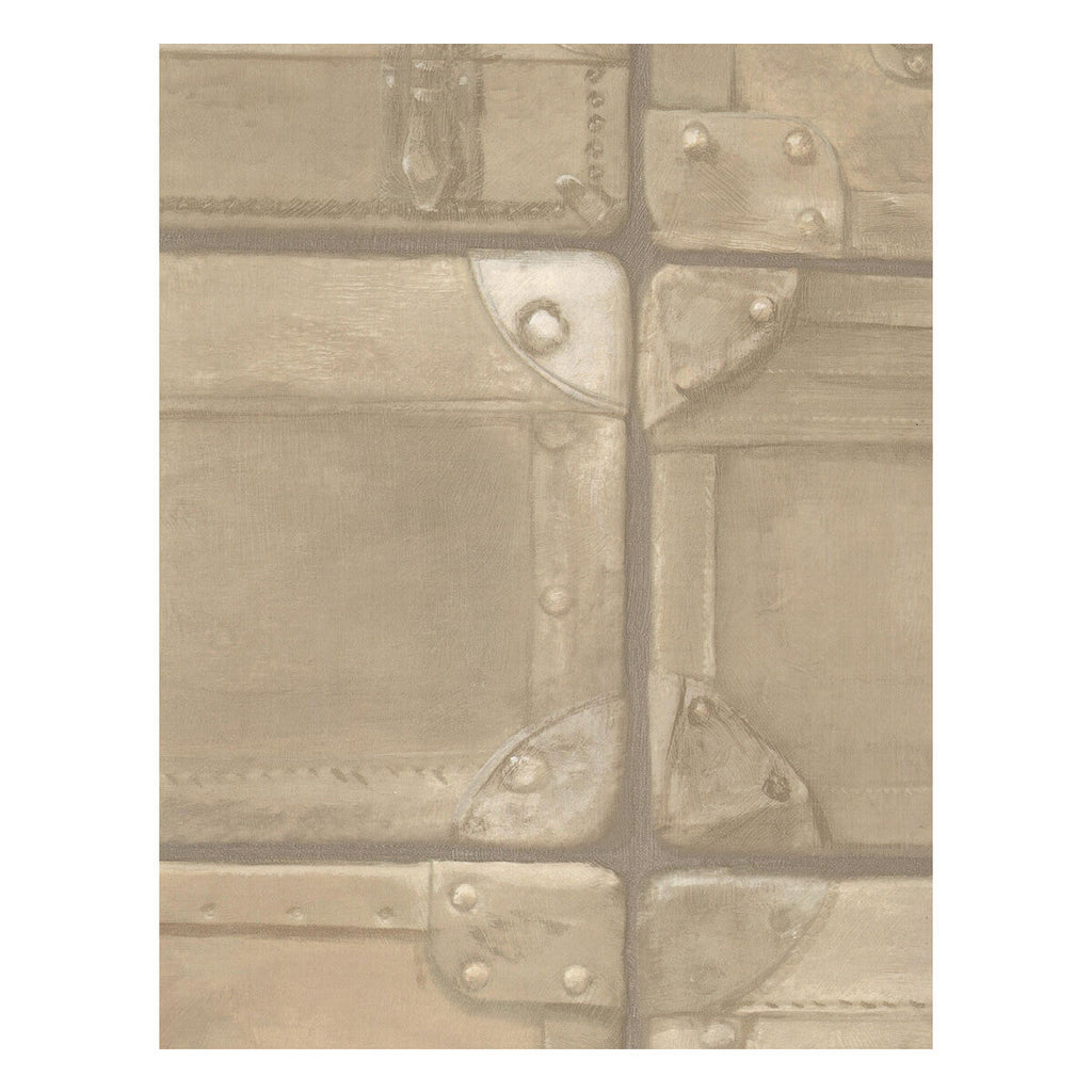 Luggage - Vellum | Kravet Couture | Andrew Martin Engineer | Novelty Wallcovering Print
