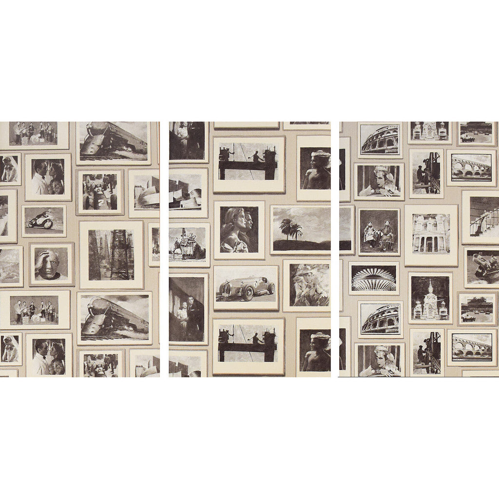 Studio - Grey Charcoal | Kravet Couture | Andrew Martin Museum | Novelty Wallcovering Print