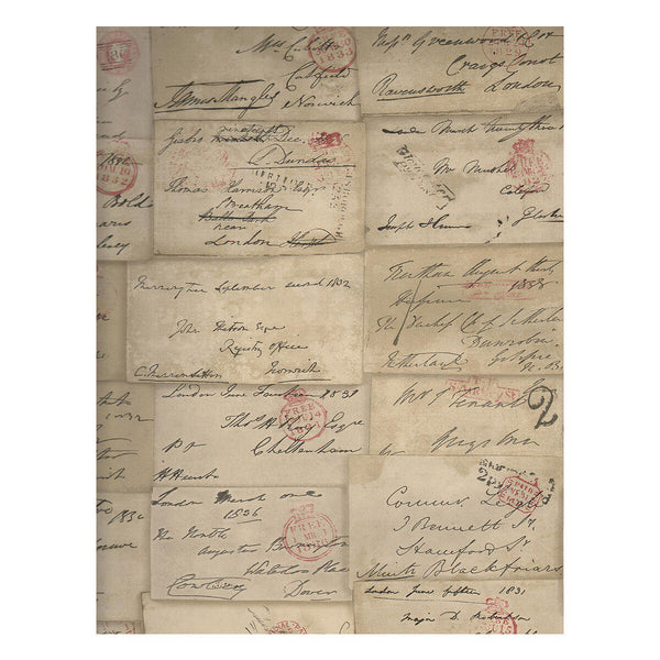 Love Letter - Parchment | Kravet Couture | Andrew Martin Navigator | Novelty Wallcovering Print