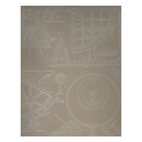 Newton - Linen | Kravet Couture | Andrew Martin Navigator | Novelty Wallcovering Print